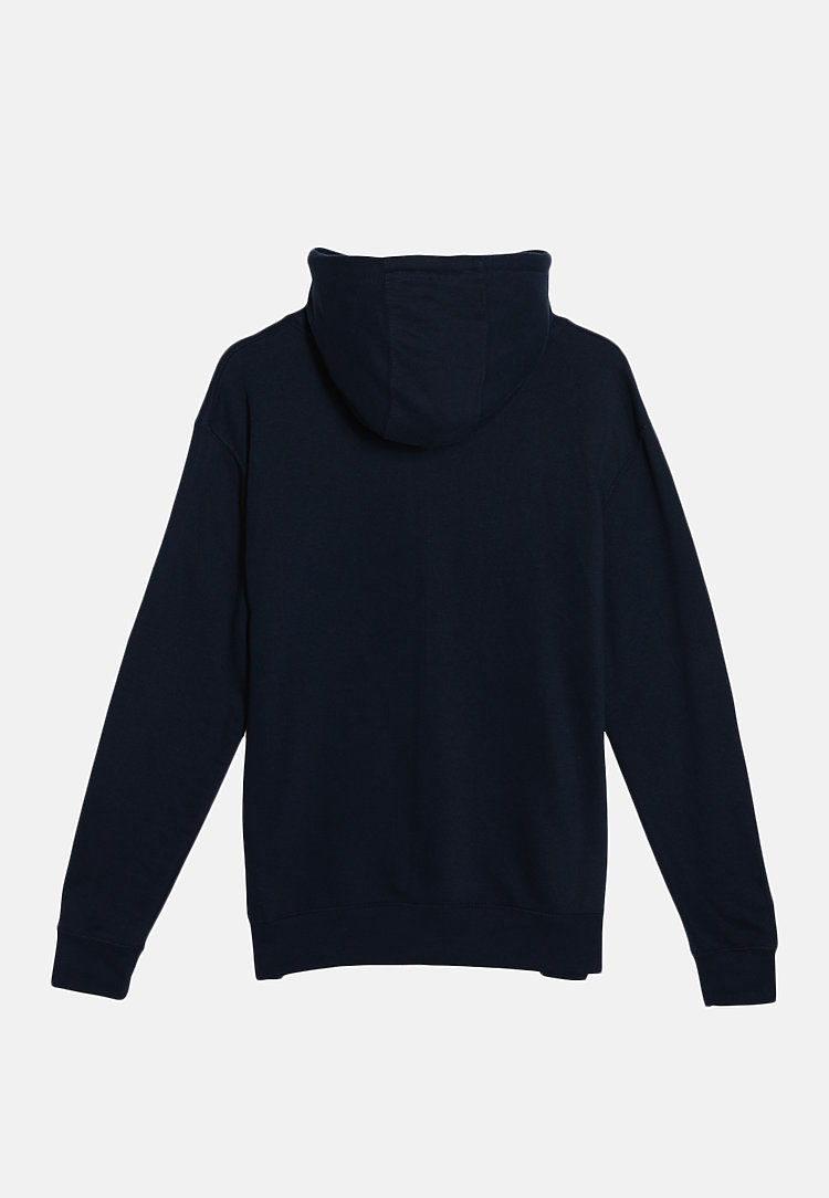 French Terry Hoodie NAVY FLATBACK