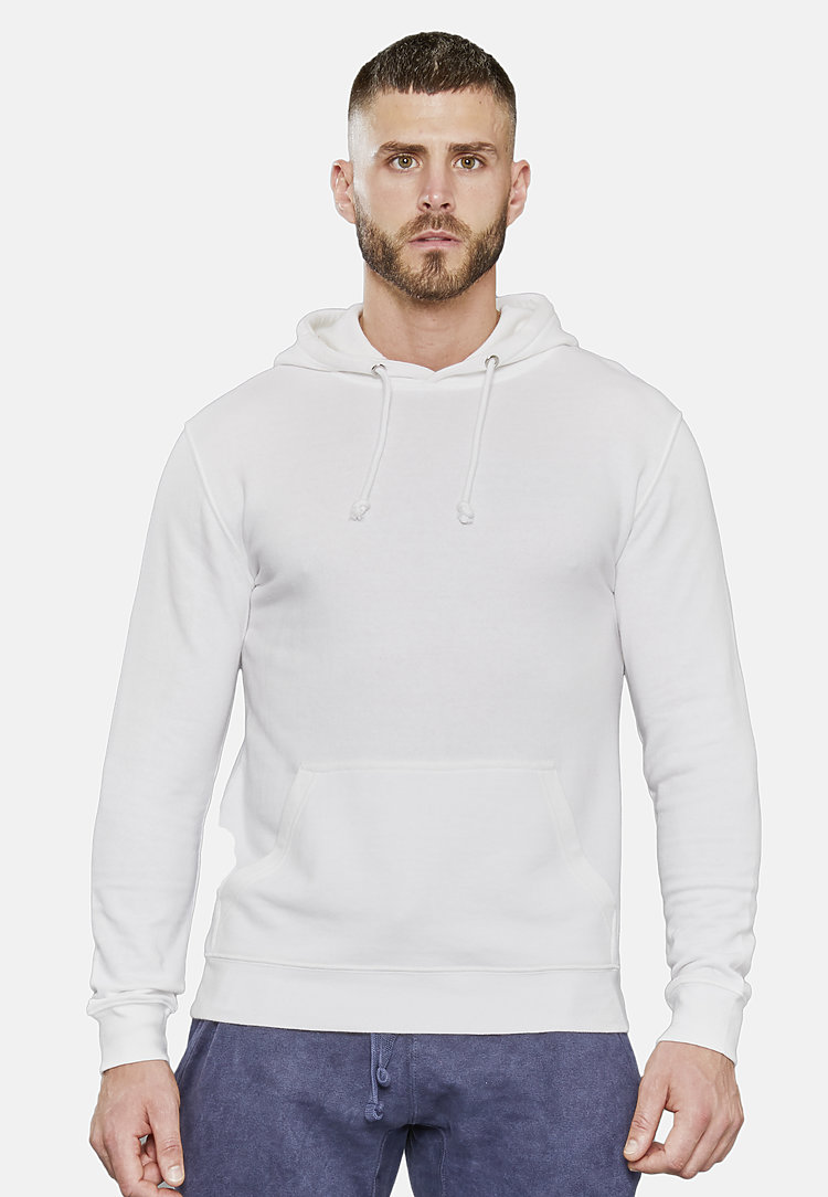 French Terry Hoodie WHITE front