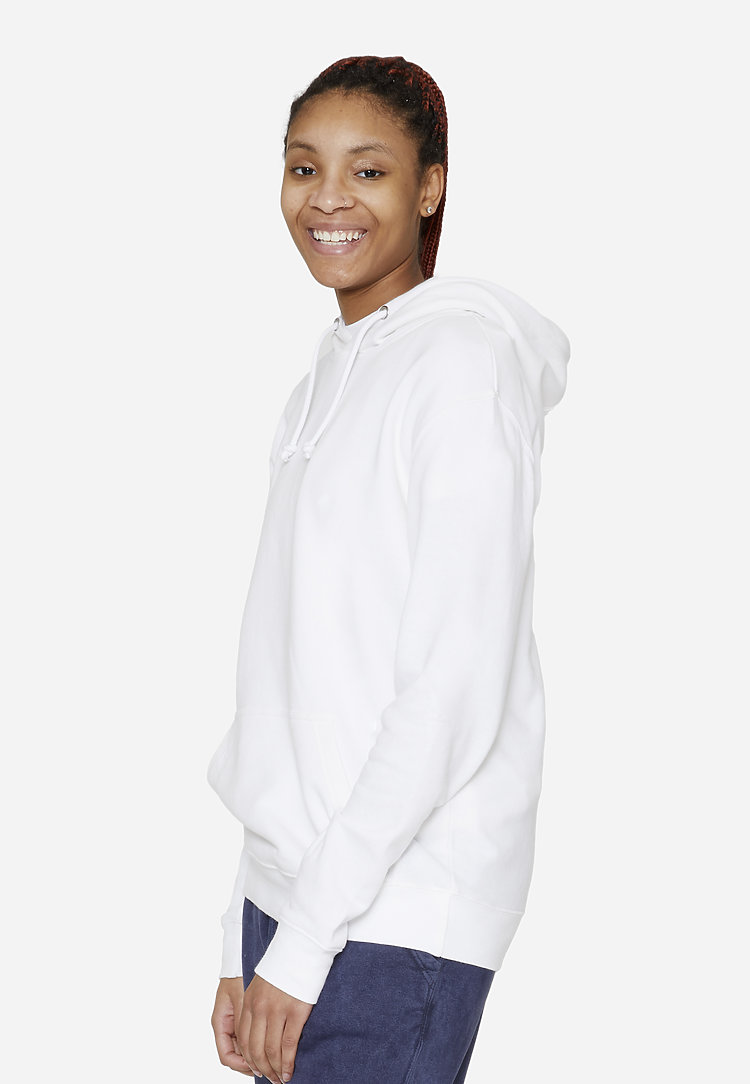French Terry Hoodie WHITE sidew