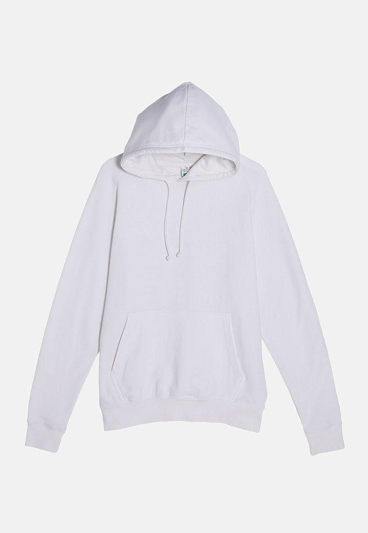 French Terry Hoodie WHITE flat