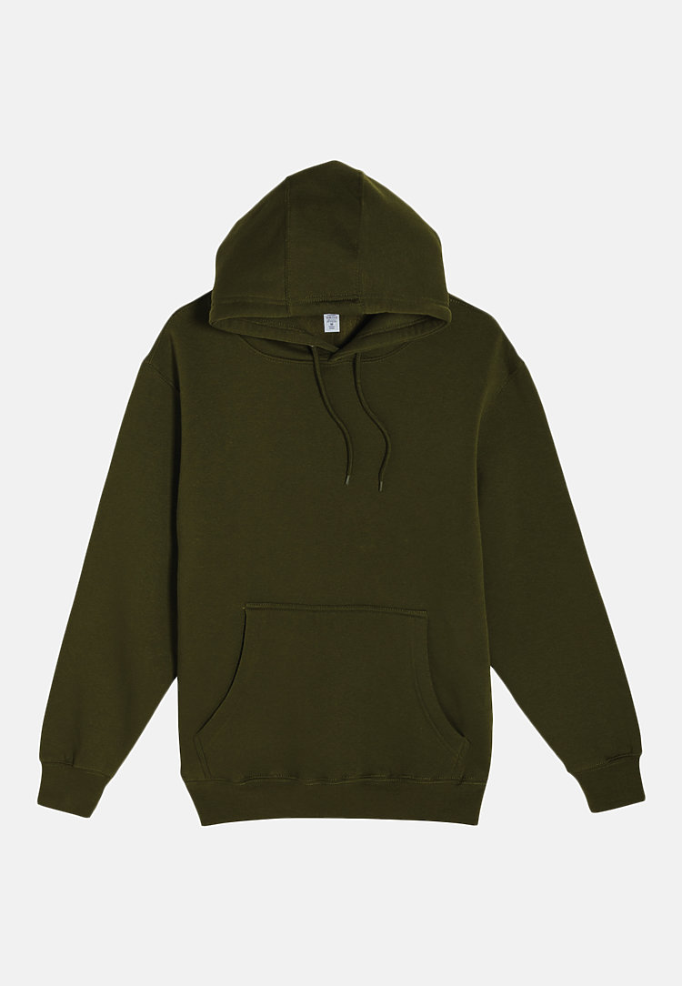 Premium Pullover Hoodie ARMY GREEN flat