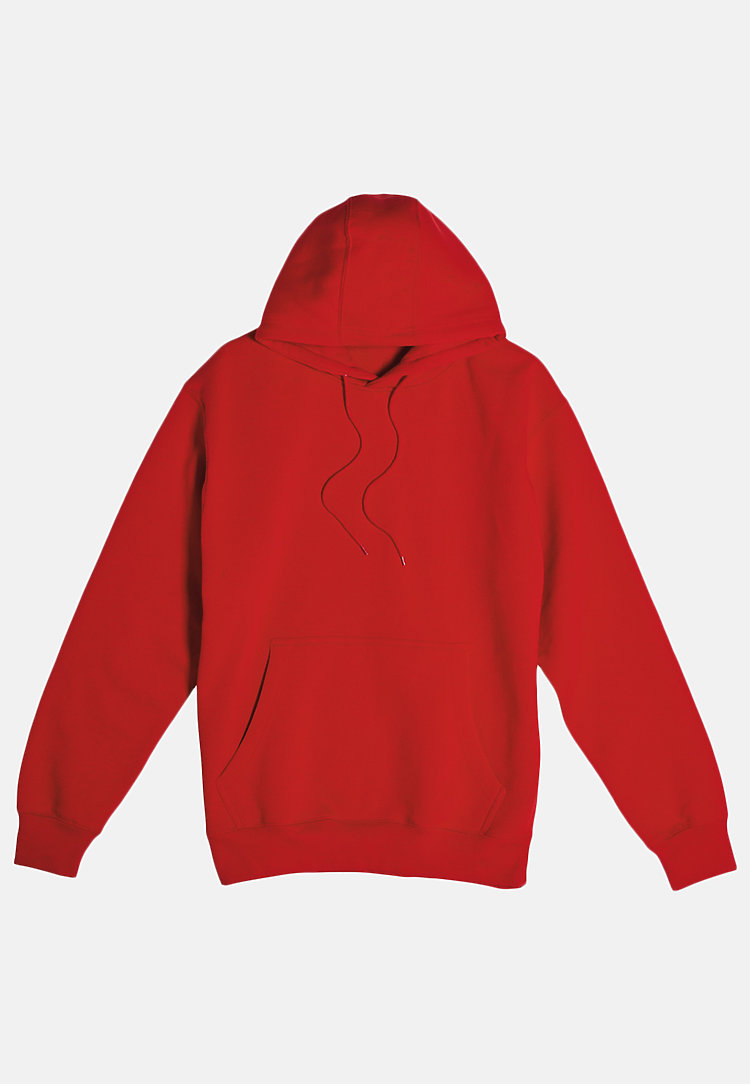 Premium Pullover Hoodie RED flat