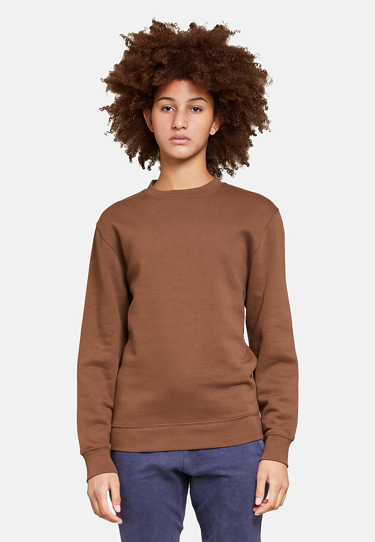 Premium Crewneck Sweatshirt CHESTNUT frontw