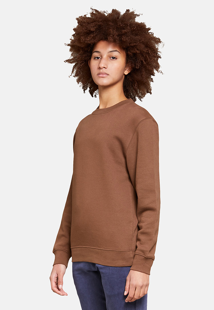 Premium Crewneck Sweatshirt CHESTNUT sidew