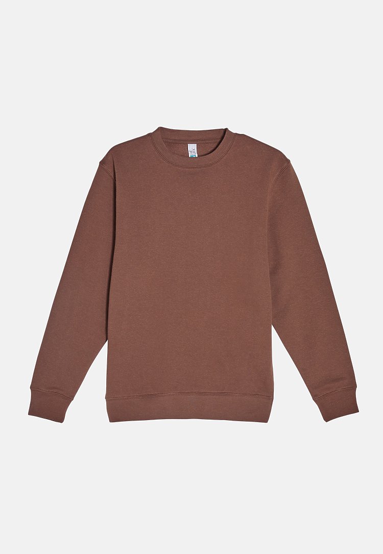Premium Crewneck Sweatshirt CHESTNUT flat