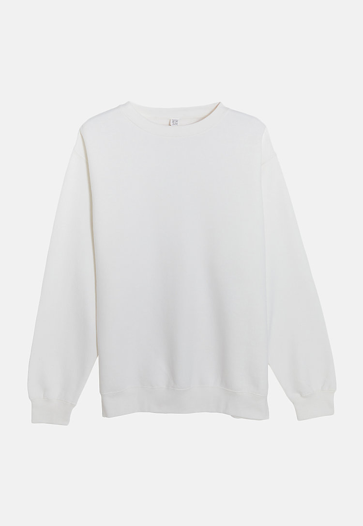 Premium Crewneck Sweatshirt WHITE flat