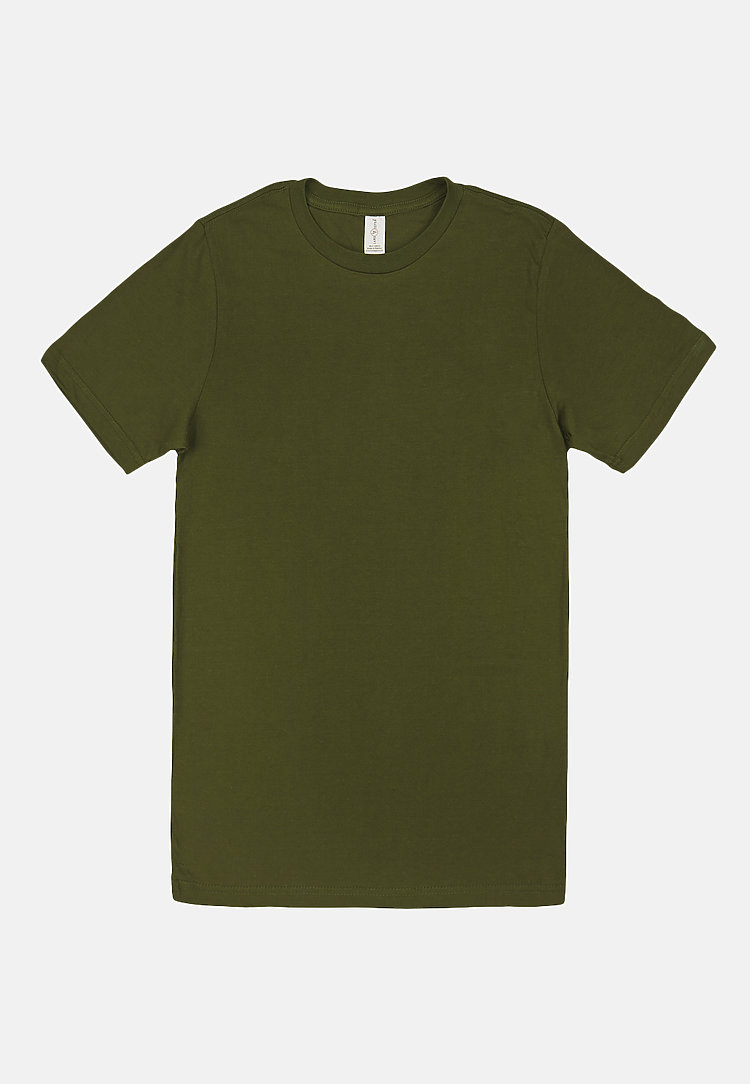 Deluxe Tee ARMY GRN flat