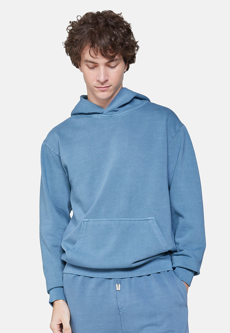 Urban Pullover Hoodie PEBBLE BLUE front