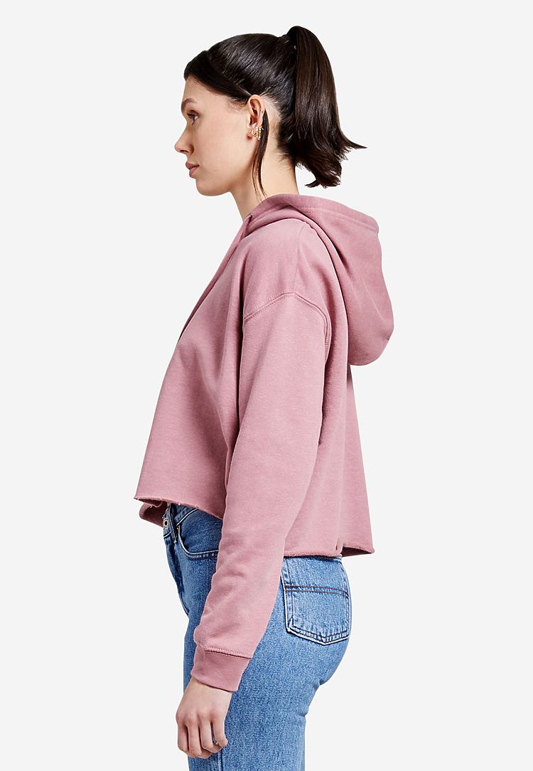 Cropped Zip Up Hoodie