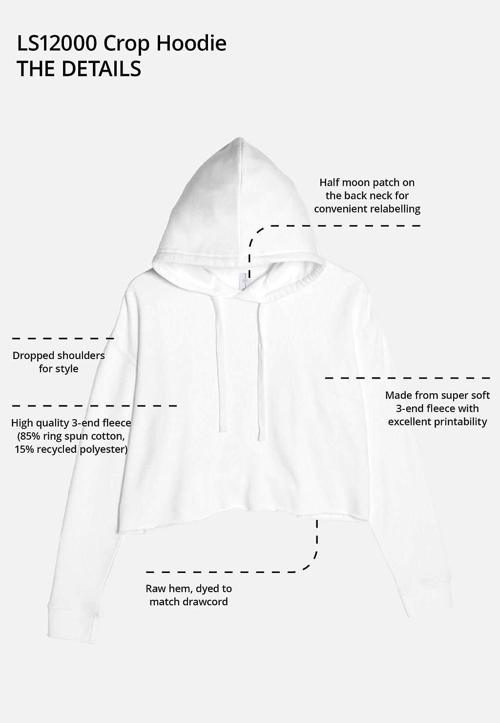 High crop top hoodie outlet