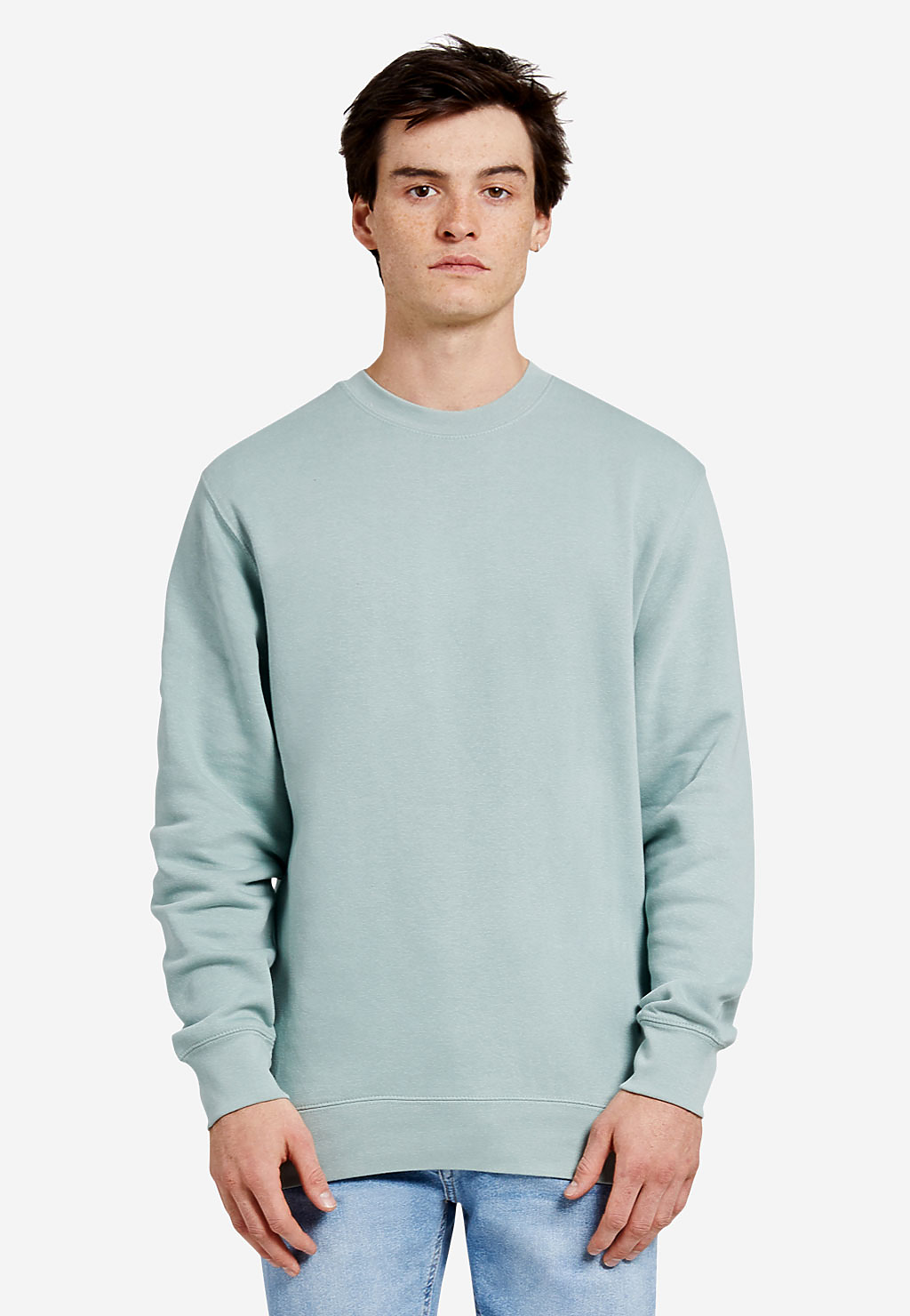 CREW NECK LONG SLEEVE SWEATSHIRT