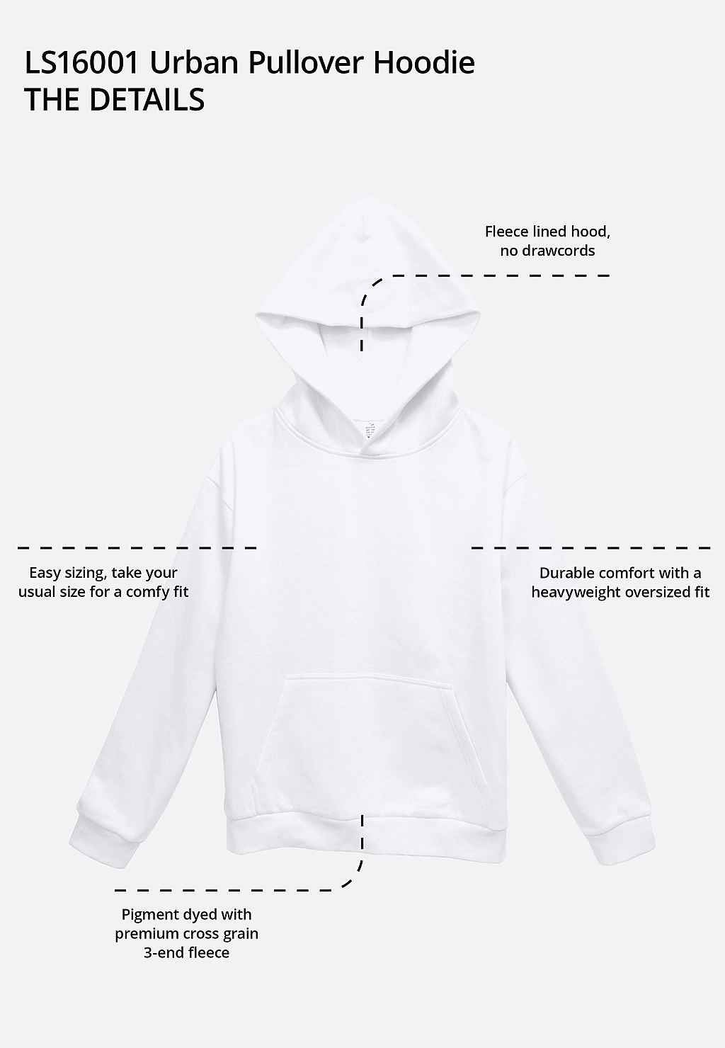 Pullover hoodie without strings sales