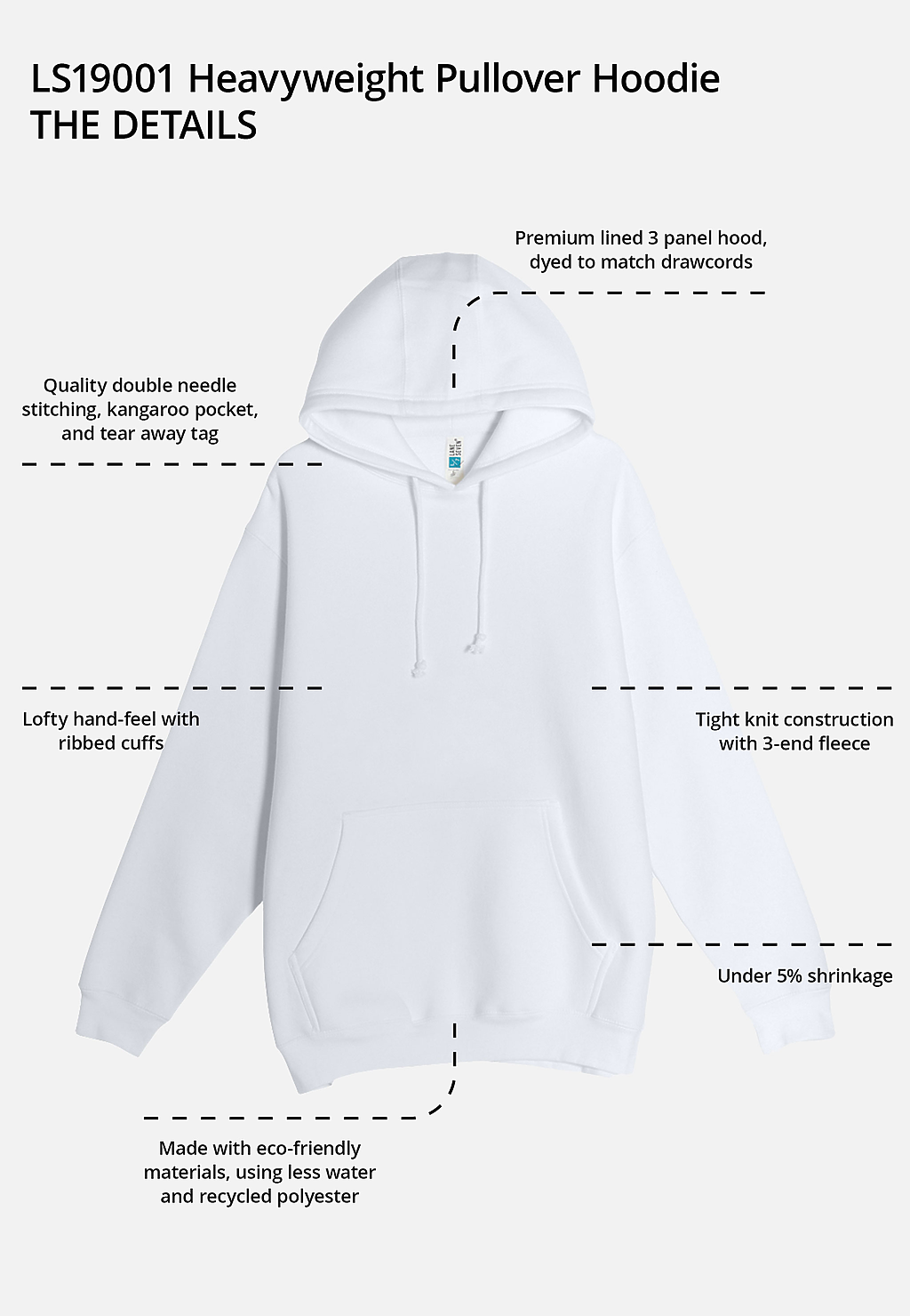 Heavyweight Pullover Hoodie | Lane Seven Apparel