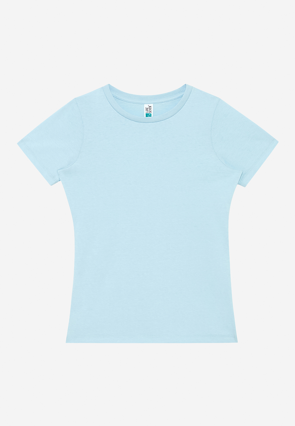 NUMBER GIRL Tシャツ ライトブルー Womens Relaxed Tee | Lane Seven Apparel