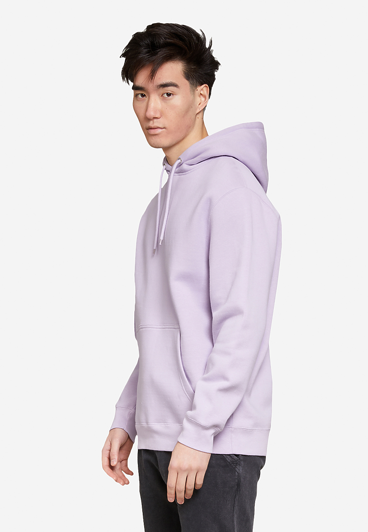 Stussy Basic Hoodie Liliac In Cotton in Purple for Men