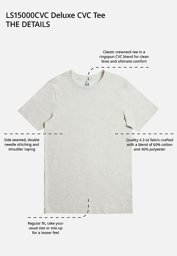 Deluxe CVC Tee | Lane Seven Apparel