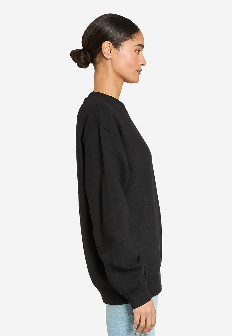 Urban Crewneck Sweatshirt BLACK sidew
