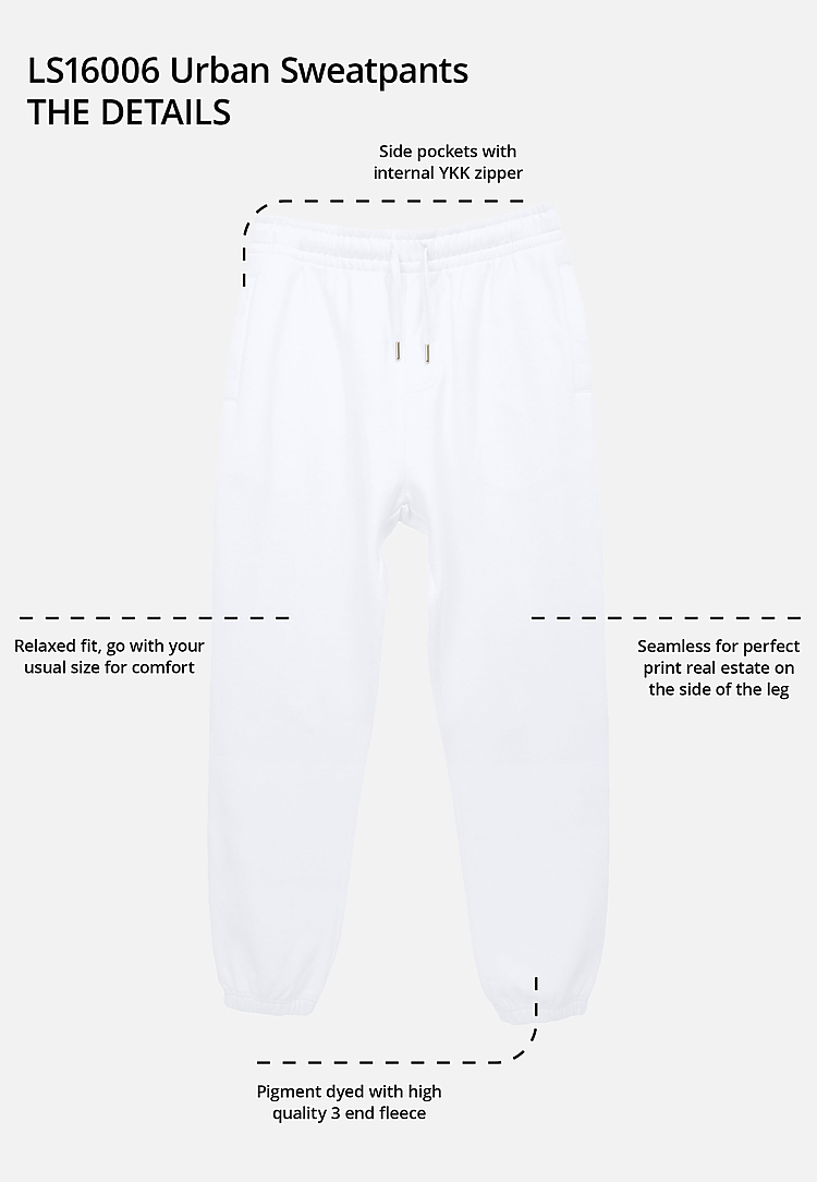 Cuff Sweatpants Flat Technical Drawing Illustration Five Pocket