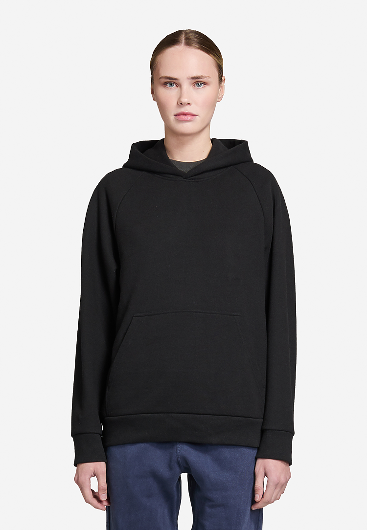 HEAVY CORE HOODIE BLACK frontw