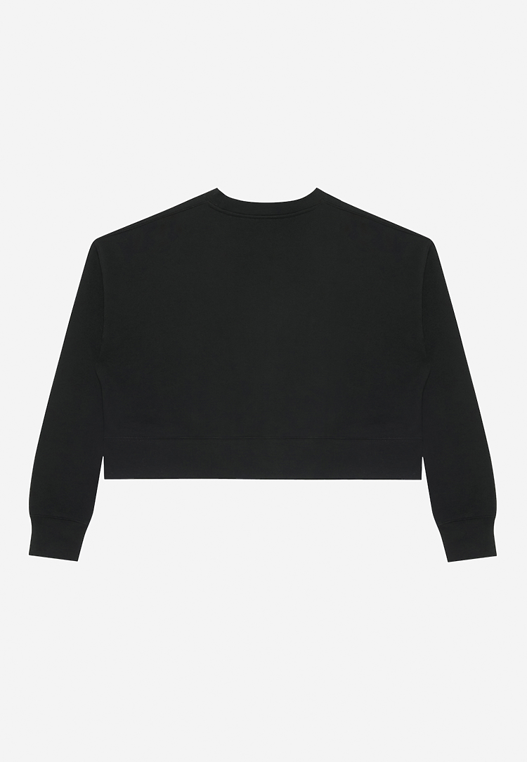 LOHEN CREW NECK PLAN CUT＆SEW Womens Relaxed Crop Crewneck | Lane Seven Apparel